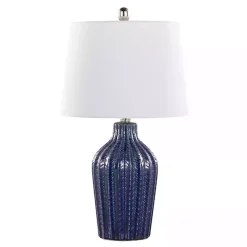 Navy Rockwell Table Lamps, Set of 2