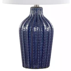 Navy Rockwell Table Lamps, Set of 2