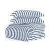 Navy Rugged Stripe 2-pc. Twin Duvet Cover Set