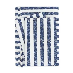 Navy Rugged Stripe 2-pc. Twin Duvet Cover Set