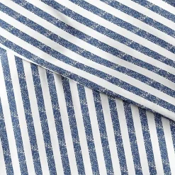 Navy Rugged Stripe 2-pc. Twin Duvet Cover Set