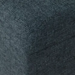 Navy Upholstered Square Storage Ottoman