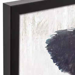 Neutral Staring Cow Framed Canvas Art Print