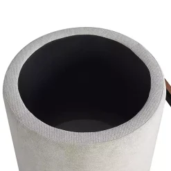 Neutral Upholstered Nesting Ottomans, Set of 2