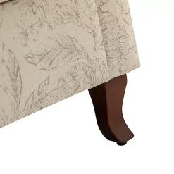 Nicola Beige Linen Upholstered Armchair