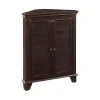 Nikki Dark Brown Wooden Corner Cabinet
