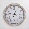 Norah Distressed Wood Wall Clock