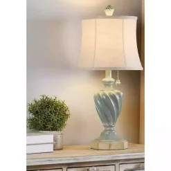 Ocean Blue and Gold Table Lamp
