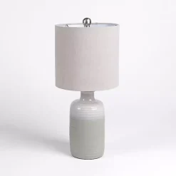 Ombre Gray Ceramic Table Lamp