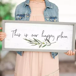 Our Happy Place Wall Plaque