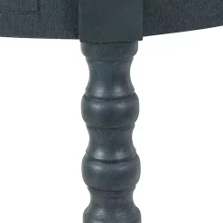 Oval Antique Navy Accent Table