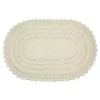Oval Classic Ivory Crochet Bath Mat