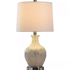Painted Mercury Glass Table Lamp