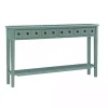 Paloma Teal 4-Drawer Console Table