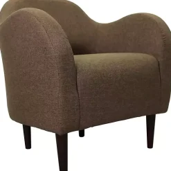 Pecan Julian Upholstered Accent Chair