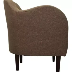 Pecan Julian Upholstered Accent Chair