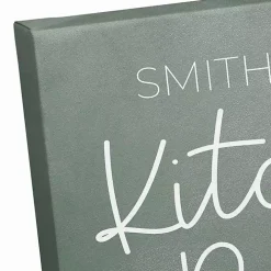 Personalized Kitchen Rules Canvas Wall Plaque