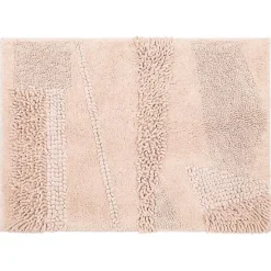 Petal Blush Asymmetrical Cotton Bath Mat, 60 in.