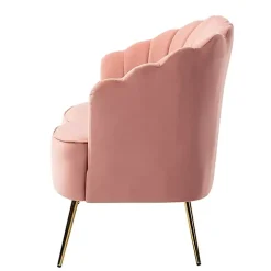 Pink Donata Velvet Tufted Loveseat