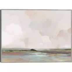 Pink Sunrise Framed Canvas Art Print