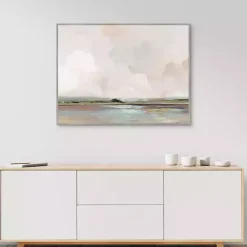 Pink Sunrise Framed Canvas Art Print