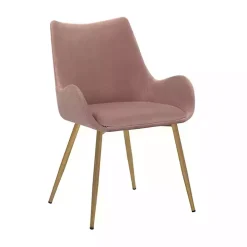 Pink Velvet Avery Dining Chair