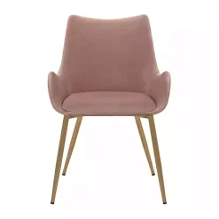 Pink Velvet Avery Dining Chair