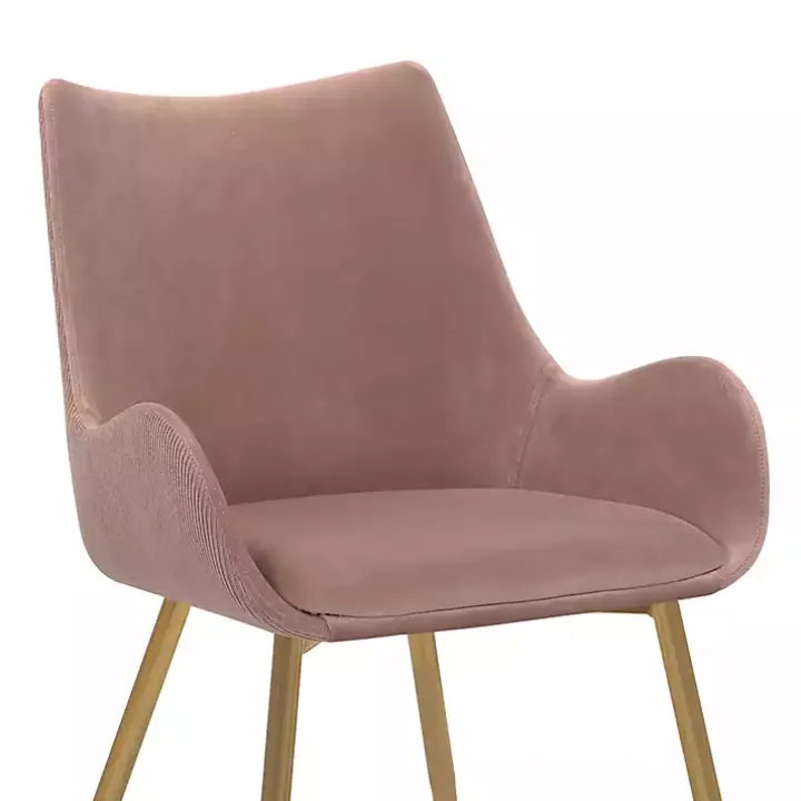 Pink Velvet Avery Dining Chair