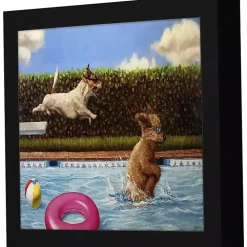 Pool Party Framed Art Print