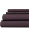 Purple Embossed Checkered 3-pc. Twin Sheet Set