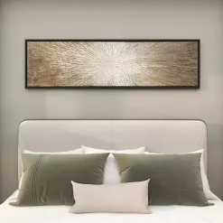 Radial Sunburst Framed Canvas Art Print