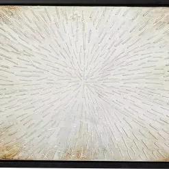 Radial Sunburst Framed Canvas Art Print