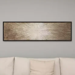 Radial Sunburst Framed Canvas Art Print