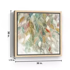 Rainy Cascade I Framed Canvas Art Print, 30x30