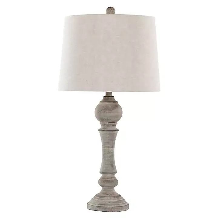 Reclaimed Gray Wilton Table Lamps, Set of 2