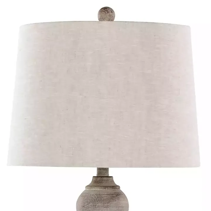 Reclaimed Gray Wilton Table Lamps, Set of 2