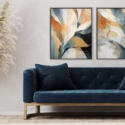 Rhythms of Flow I Framed Canvas Art Print