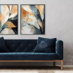 Rhythms of Flow II Framed Canvas Art Print