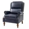 Rosalie Navy Faux Leather Manual Recliner