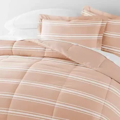 Rose Striped Reversible 2-pc. Twin Comforter Set
