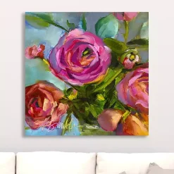 Roses Still Life III Canvas Art Print