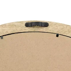 Round Mango Wood Wall Mirror