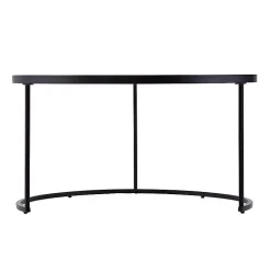 Round Mirrored Nesting Tables, Set of 2