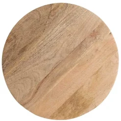Round Natural Wood Dani Accent Table