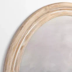 Round Winter Barn Framed Art Print