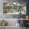 Rue Du Jardin Corner Bistro Framed Wall Art