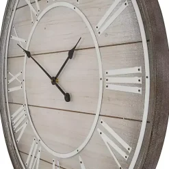 Rustic Charm Wood Wall Clock