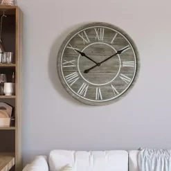 Rustic Charm Wood Wall Clock