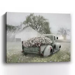 Sage Flower Truck Canvas Art Print, 30x24 in.