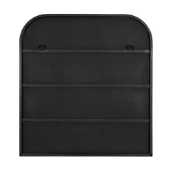Satin Black Wide Arch Wall Mirror